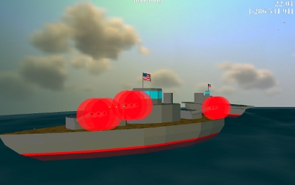 Battleship Firing