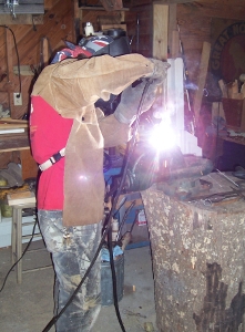 Welding on the trunnion