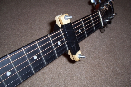 Homemade Guitar Capo Attached
