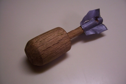 Wooden Potato Gun Bullet
