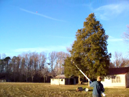 Potato Gun Shooting Clay Target